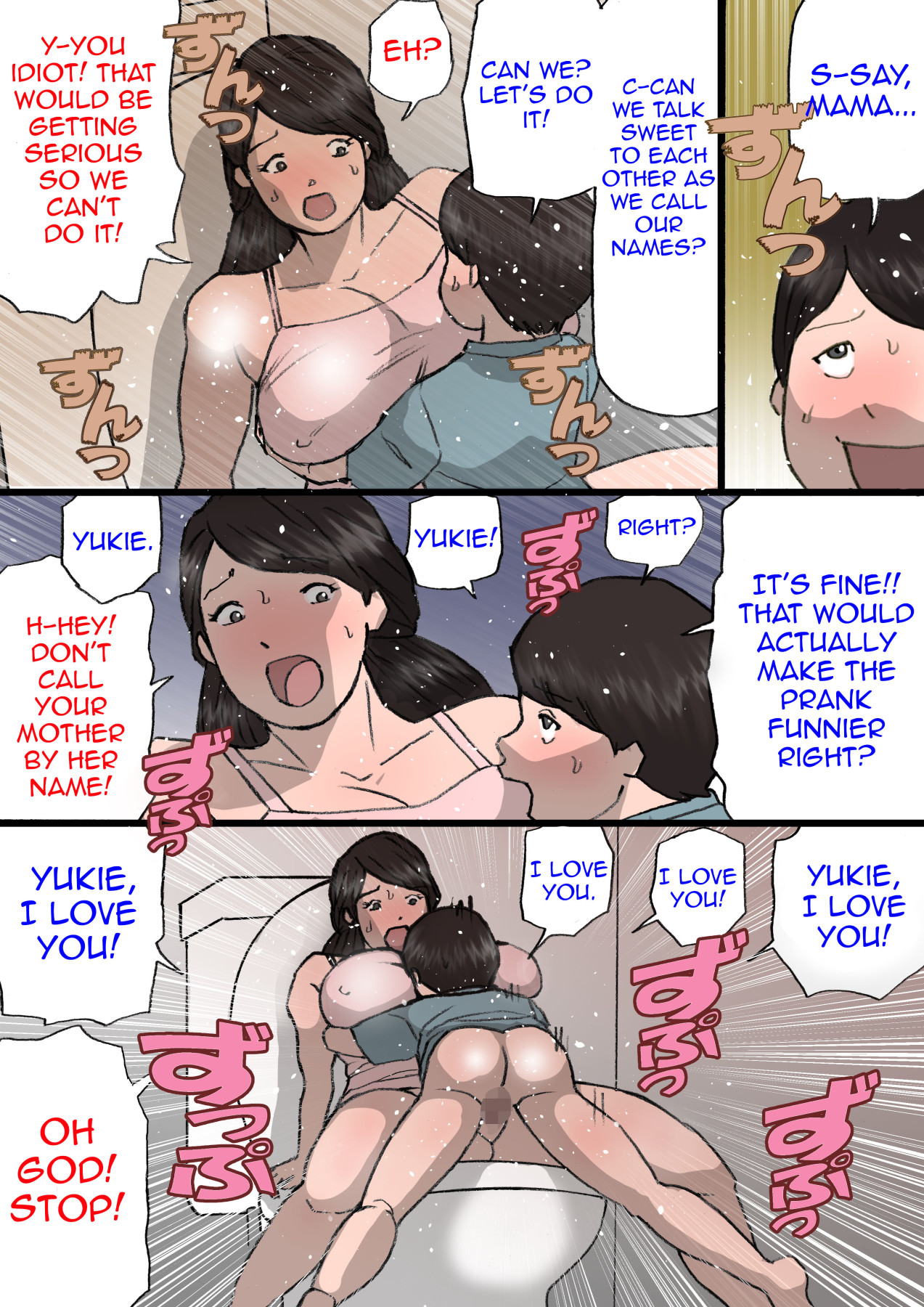 Hentai Manga Comic-Mom Can't Get Angry With Her Mischievous Son-Read-66